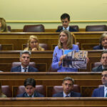 Alicia García, durante la sesión de control al Gobierno celebrada el 8 de febrero de 2023 en el Congreso,