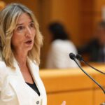La senadora abulense en la presentación de la moción del PP en el Senado.